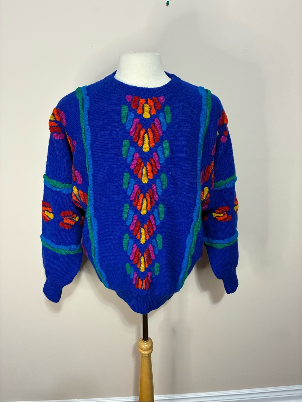 Tulchan Multi-Color 3D Wool Sweater
